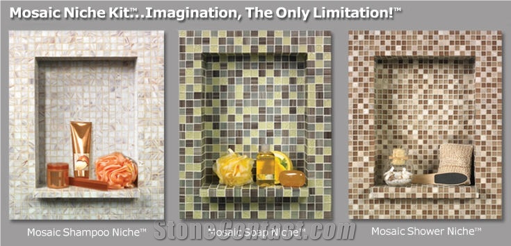 Mosaic Niche Kit with Bronze Sand Mosaic Design