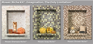 Mosaic Niche Kit with Bronze Sand Mosaic Design