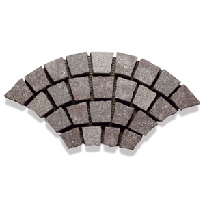 Porphyry Split Perpendicular Interlock Mesh Paver, Porphyry China Red Alabaster Pavers
