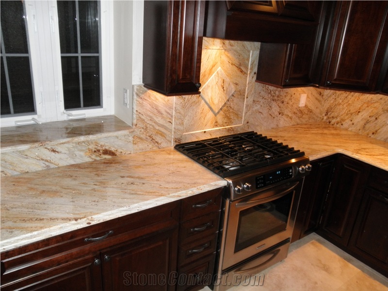 Colonial Gold Granite Countertop, Colonial Gold Yellow Granite Countertop