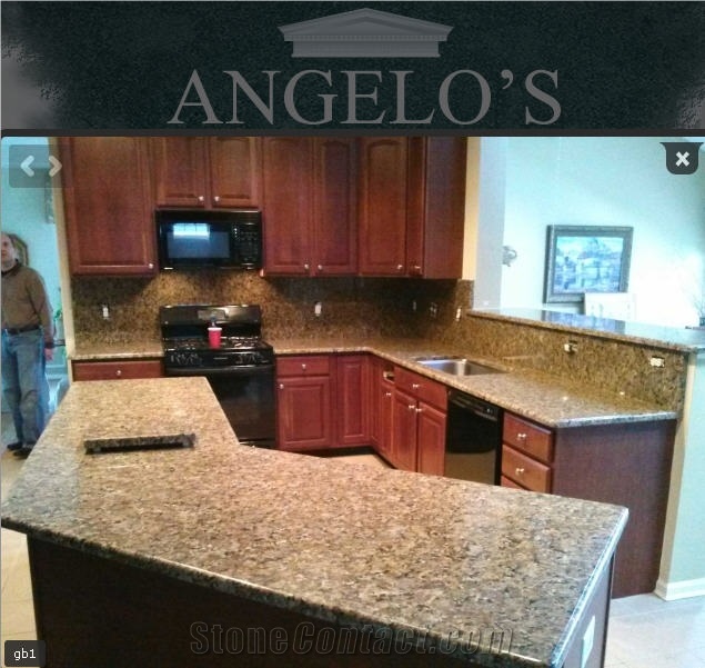 Golden Butterfly Granite Countertop, Butterfly Gold Yellow Granite Countertop