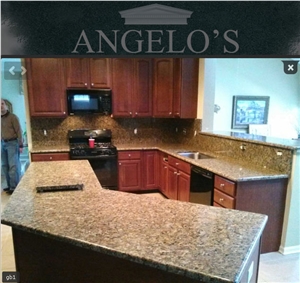 Golden Butterfly Granite Countertop, Butterfly Gold Yellow Granite Countertop