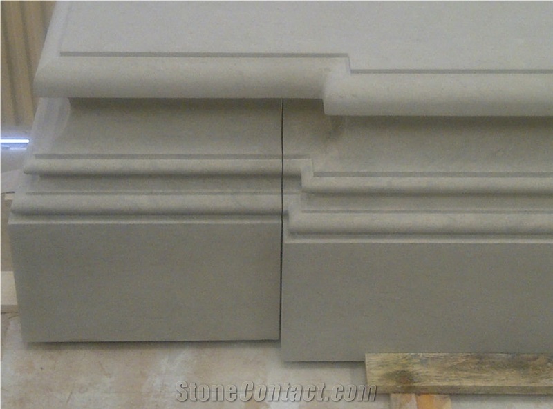 Bateig Galaxy Column Base, Bateig Galaxy Grey Alabaster Column Base