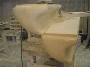 Piedra Bateig Diamante Steps, Bateig Diamante Beige Limestone Steps