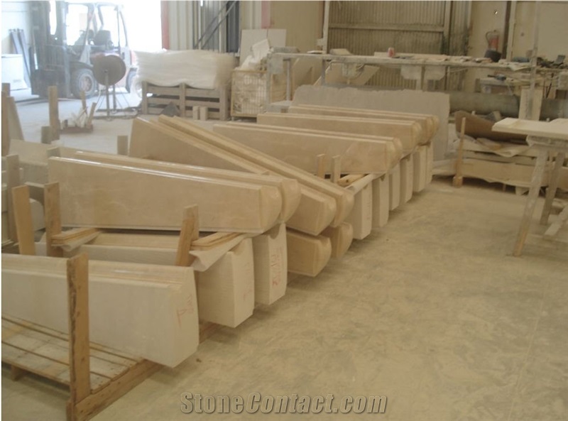 Piedra Bateig Diamante Steps, Bateig Diamante Beige Limestone Steps