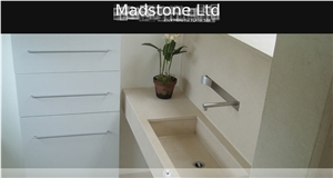 Crema Champan Beige Limestone Vanity Top