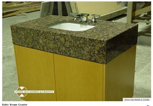 Baltic Brown Granite Vanity Top Baltic Brown Granite Vanity Top