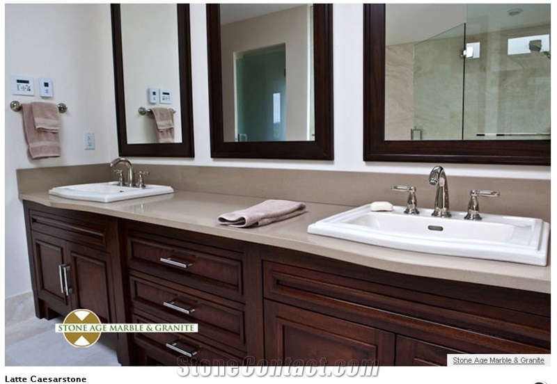 Latte Ceasarstone Quartz Vanity Top