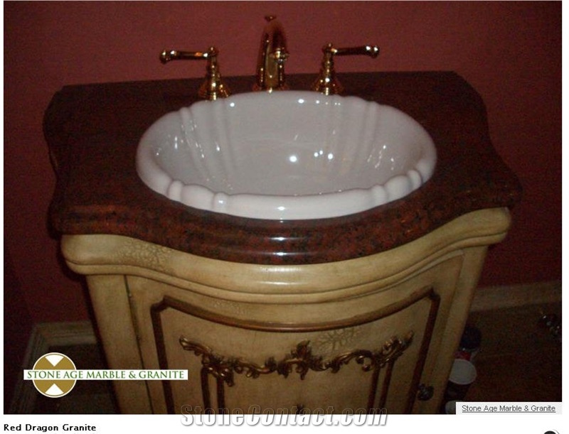 Red Dragon Granite Vanity Top