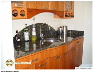 Verde Butterfly Granite Countertop, Verde Butterfly Green Granite Countertop