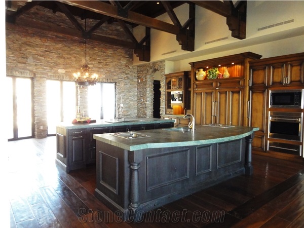 Del Mare Green Quartzite Countertop