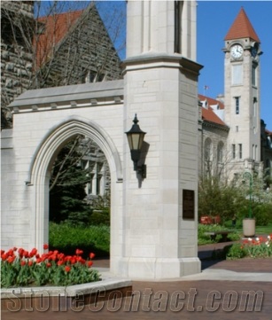 Indiana Limestone Masonry, Building, Indiana Beige Limestone Masonry