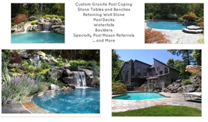 New York Blue Stone Custom Pool Coping, Elk Brook Blue Stone Pool Coping