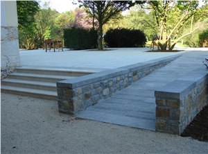 Beige Limestone Stairs