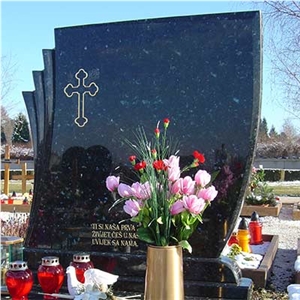 Emerald Pearl Granite Monument, Emerald Pearl Green Granite Monument