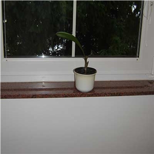 Multicolor Red Granite Windowsill