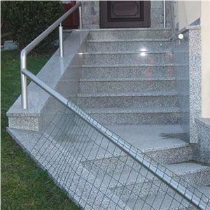 Rosa Beta Granite Stairs, Rosa Beta Grey Granite Stairs