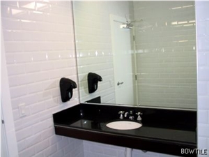 Cuisine Restaurant Project, Absolute Black Granite Bath Design