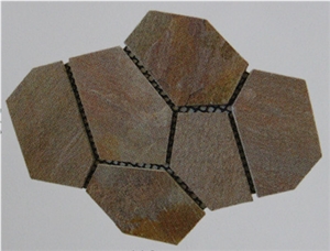 Slate on Net Pastes Pavements, Brown Slate Pavements