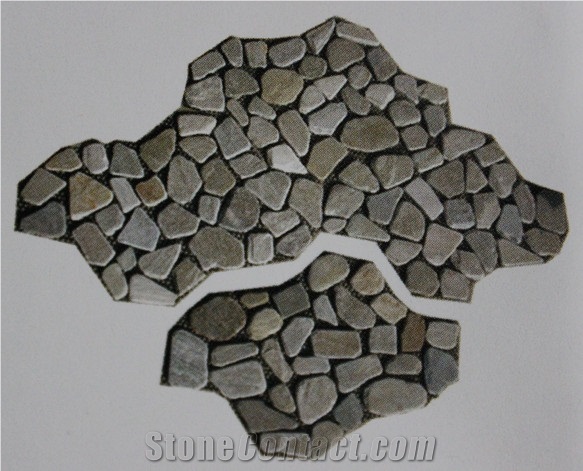 Slate on Net Pastes Pavements, Brown Slate Pavements