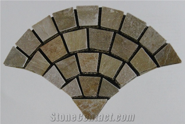 Slate on Net Pastes Pavements, Brown Slate Pavements