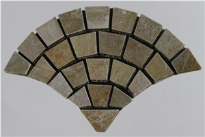 Slate on Net Pastes Pavements, Brown Slate Pavements