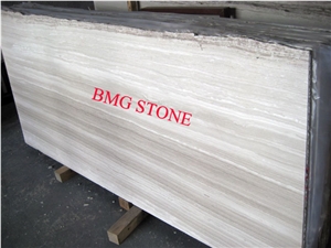 White Wood Marble,Wood Grain White Marble Slab