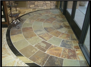 Ardosia Multicolor Rust Slate Floor Pattern Ardosia Multicolor Rust Slate Floor Pattern