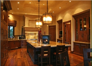 Golden Crystal Yellow Granite Kitchen Countertops