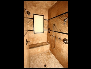 Mexican Noce Travertine Bath Design, Mexican Noce Brown Travertine Bath Design Mexican Noce Travertine Bath Design, Mexican Noce Brown Travertine Bath Design