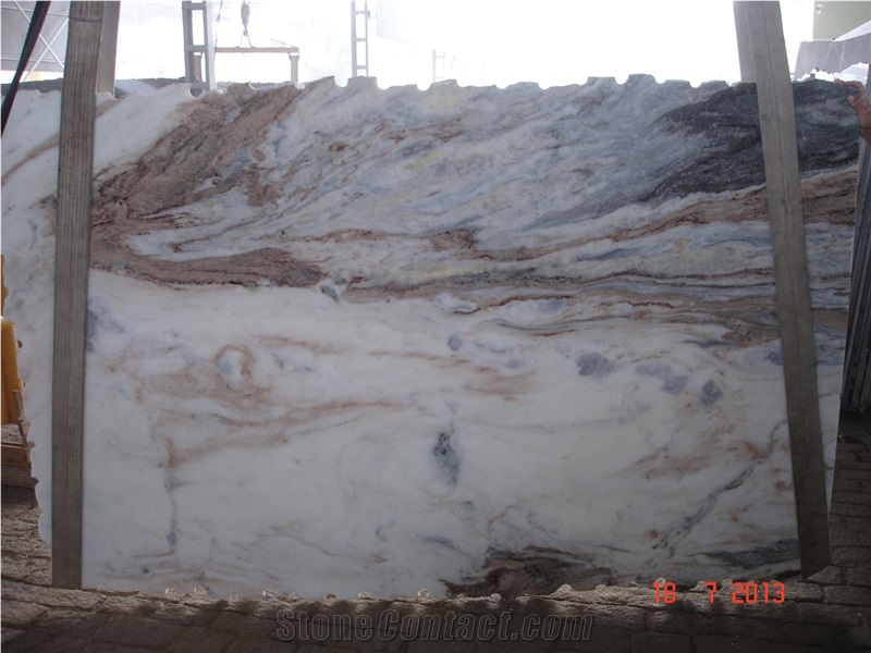 Cappuccino Marble Slabs, Medusa Marble Slabs, Brazil Cappuccino Marble Slabs