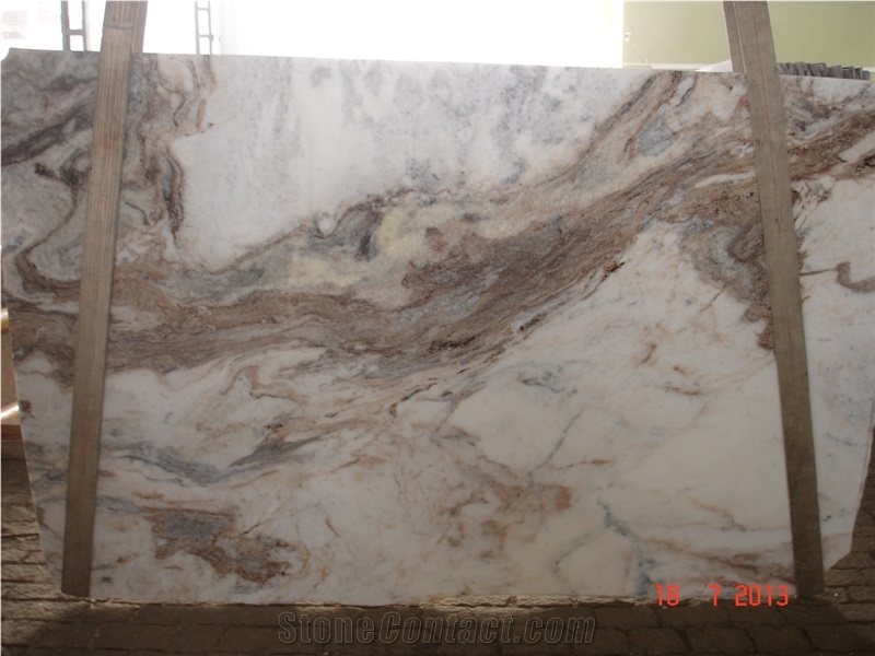 Cappuccino Marble Slabs, Medusa Marble Slabs, Brazil Cappuccino Marble Slabs