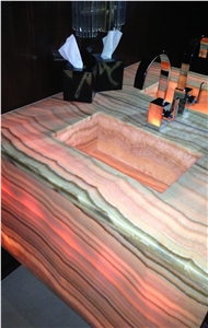 Pineapple Onyx Vanity Top