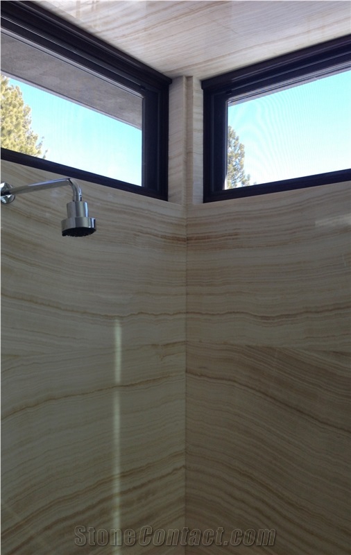 Royal Onyx Shower Panel, Royal Yellow Onyx Bath Design