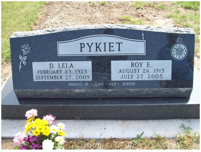 American Black Granite Slant Marker