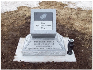 Gray Granite Headstone Gray Granite Headstone