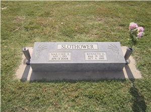 Gray Granite Slant Bevel Marker , Jaspe Grey Granite Bevels