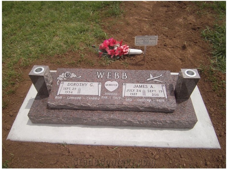 Mahogany Granite Bevel Marker