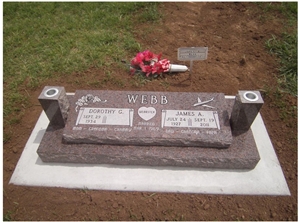 Mahogany Granite Bevel Marker