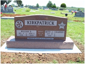 Red Granite Double Monument Red Granite Double Monument