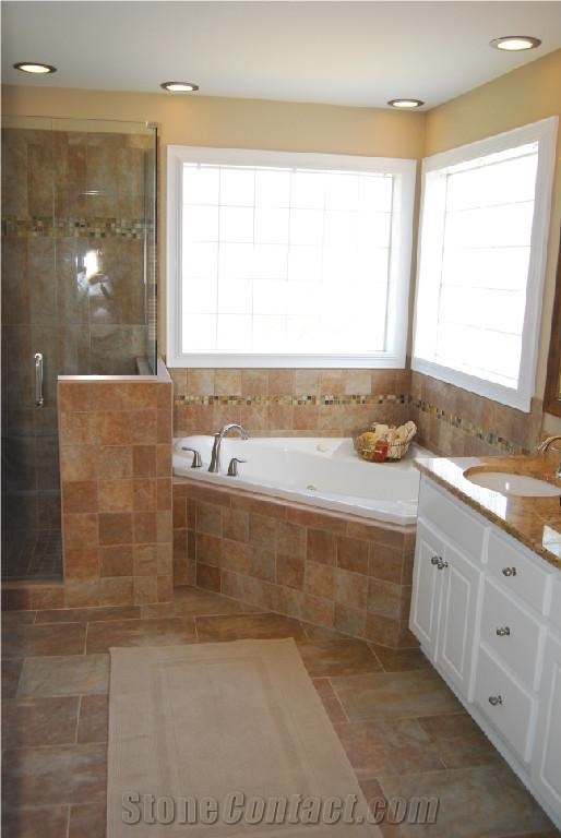 Yellow Slate Bathroom Design