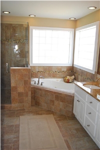 Yellow Slate Bathroom Design