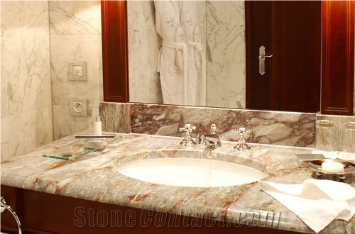 Sarrancolin Versailles Marble Vanity Top
