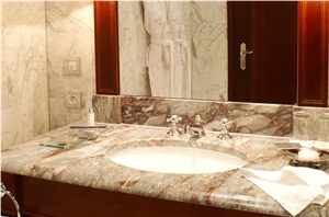 Sarrancolin Versailles Marble Vanity Top