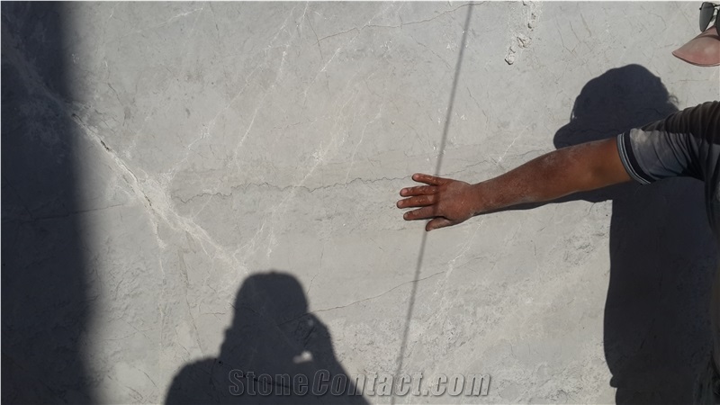 Kutahya Silver Beige Marble, Real Silver Marble, Real Silver Marble Block