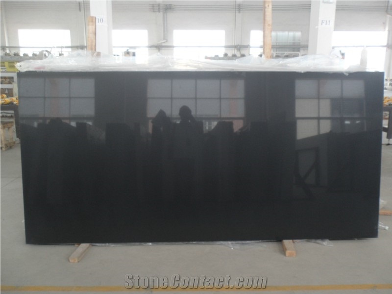 Pure Fine Black Quartz Slab