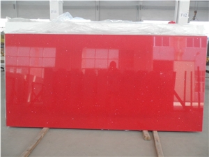 Stellar ,Starlight Red Mirror Quartz Stone Slab