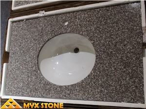 Bain Brook Brown Countertop,G664 Red Granite Bath Tops