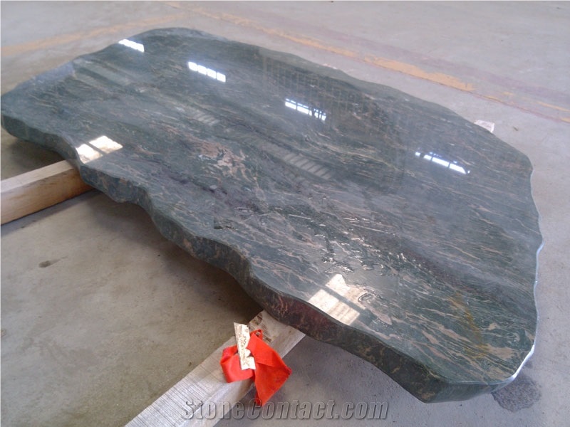 Dark Green Garden Table Top