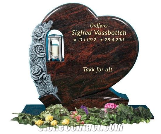 Aurora Granite Tombstone
